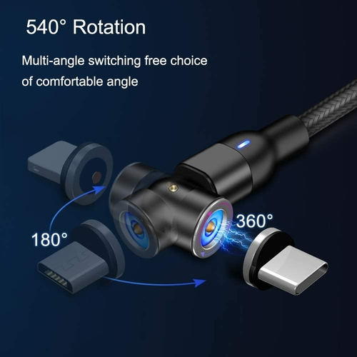 Magnetic Charging Cable - 360° & 180° Rotation